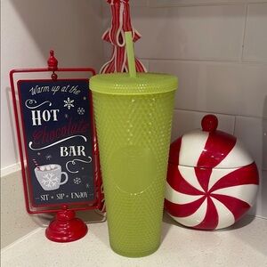 Starbucks Neon Green Tumbler